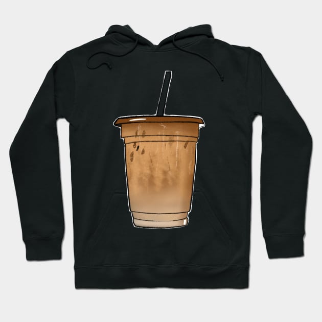 Iced latte Hoodie by quirkyandkind